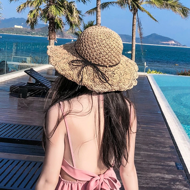Summer New Adjustable size Foldable Women's Sun Hat Bowknot Ribbon Straw Beach Caps Casual Travel aa0097
Summer New Adjustable size Foldable Women's Sun Hat Bowknot Ribbon Straw Beach Caps Casual Travel aa0097