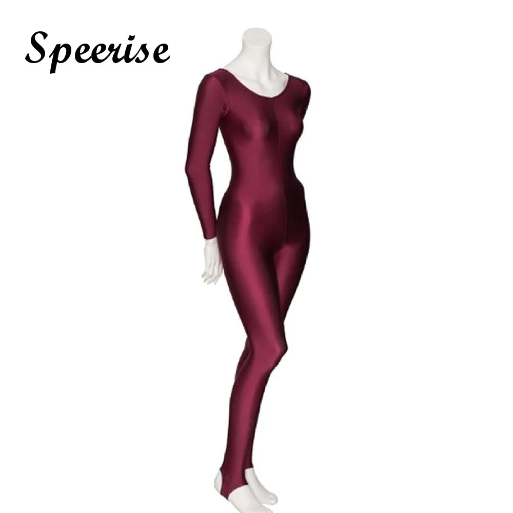 Womens Long Sleeve Unitard Stirrups Full Body Black Gymnastics Bodysuit Adult Spandex Ballet Dance Suit Costumes
Womens Long Sleeve Unitard Stirrups Full Body Black Gymnastics Bodysuit Adult Spandex Ballet Dance Suit Costumes
