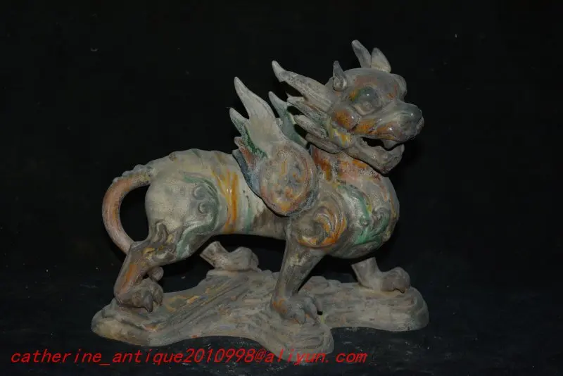 Rare Tang Dynasty(681--960)Tang Sancai procelain Statue/ Sculpture,The thire of Beasts--Fiying Tiger,free shipping
Rare Tang Dynasty(681--960)Tang Sancai procelain Statue/ Sculpture,The thire of Beasts--Fiying Tiger,free shipping