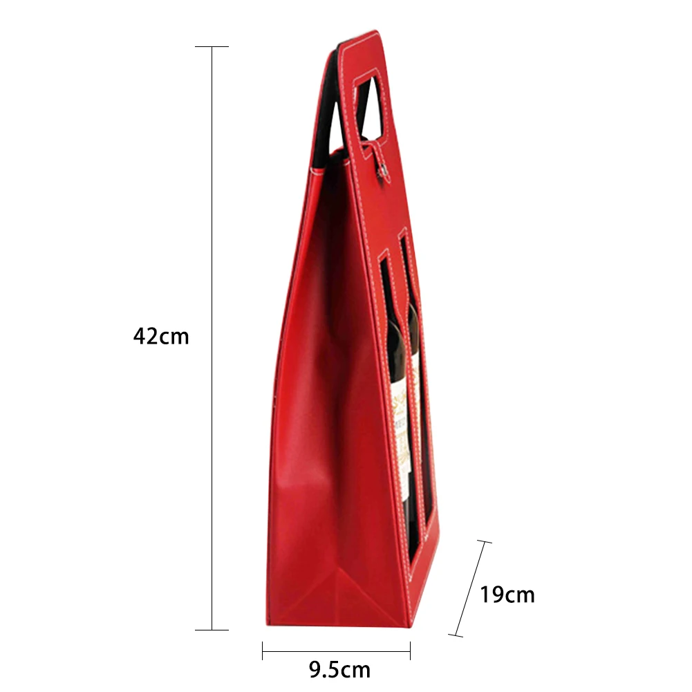 Manufacturers Custom-Made Wholesale Wine Bags High-Quality Red Wine Carrier Gift Packing Box with Leather Tote Hollow Wine Bag
Manufacturers Custom-Made Wholesale Wine Bags High-Quality Red Wine Carrier Gift Packing Box with Leather Tote Hollow Wine Bag