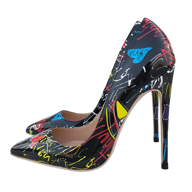 Brand shoes ladies high heels 12 CM ladies high heels gift shoes high heels black printed high heels
Brand shoes ladies high heels 12 CM ladies high heels gift shoes high heels black printed high heels