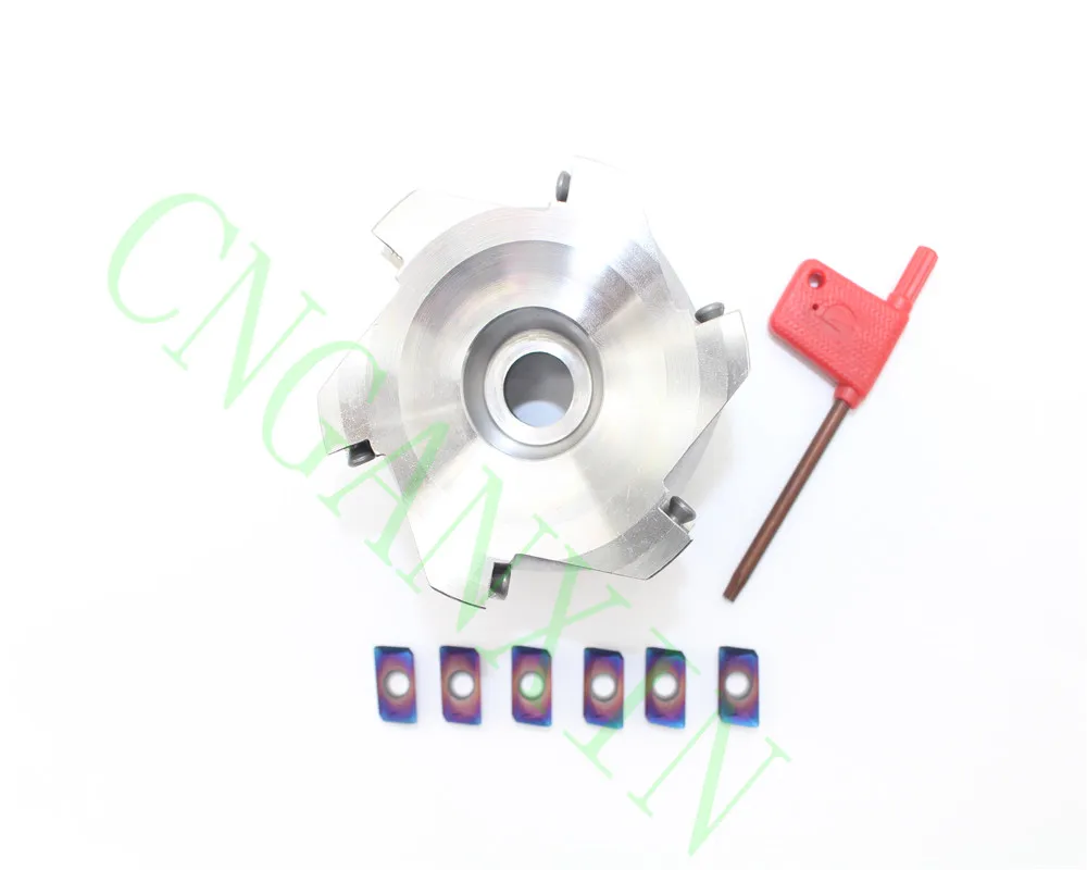 New 1P BAP400R-080-6T-27W 6F lute Milling Cutter +6P APMT1604PDER-M2 4115 for Hard steel
New 1P BAP400R-080-6T-27W 6F lute Milling Cutter +6P APMT1604PDER-M2 4115 for Hard steel