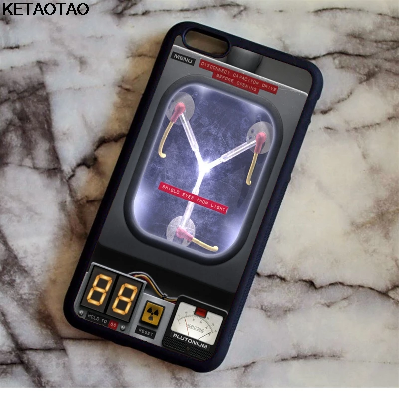 KETAOTAO Назад в будущее телефонные чехлы для iPhone 4S 5C 5S 6 6S 7 8 Plus X Samsung S7 NOTE чехол Мягкий