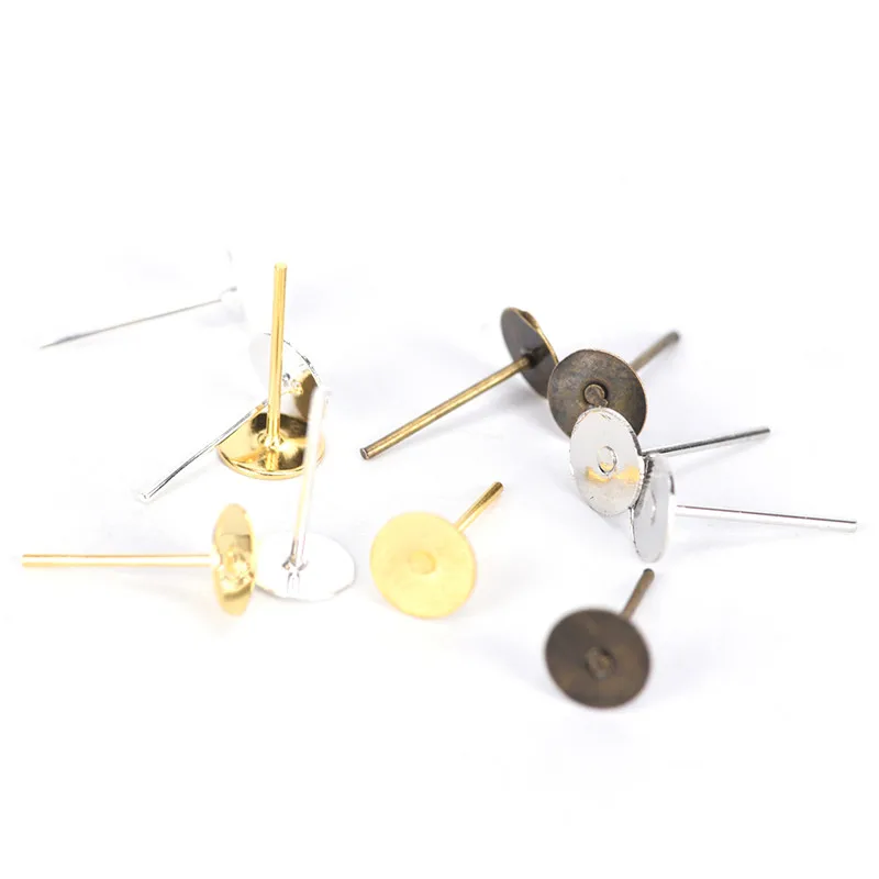200pcs/lot Stud Earring Blank Base 6 mm Flat Pad Blank Base Stud Earring Jewelry Making Findings for DIY
200pcs/lot Stud Earring Blank Base 6 mm Flat Pad Blank Base Stud Earring Jewelry Making Findings for DIY