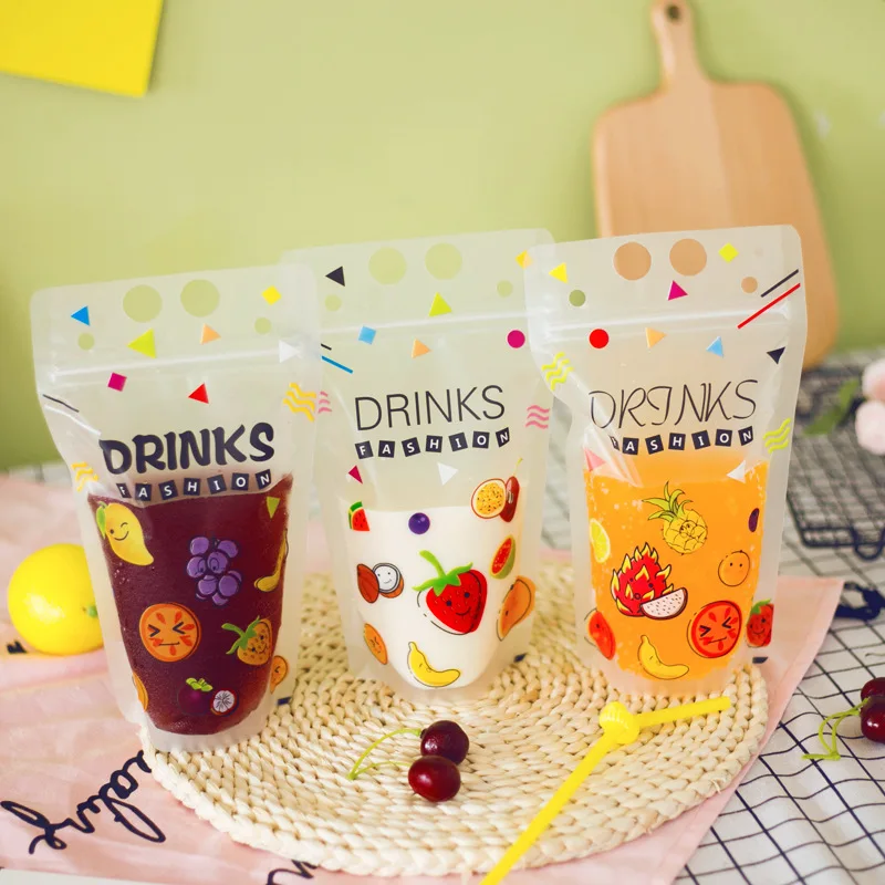 Ferimo 100pcs Printed beverage bag portable self-sealing plastic liquid juice disposable take-out bags wholesale customized
Ferimo 100pcs Printed beverage bag portable self-sealing plastic liquid juice disposable take-out bags wholesale customized