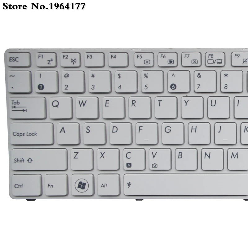 Белая клавиатура для ноутбука Asus X72JT X72JK X72JR X72JU N61 N61J N61Ja N61Jq N61Jv U50 U50A U50F