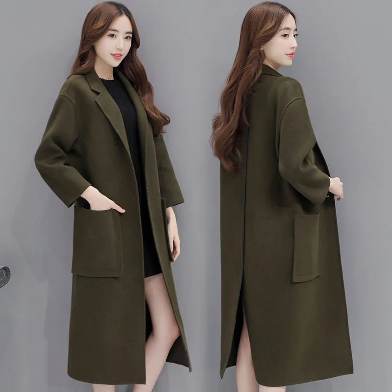 SoftFox New Winter Woman Fashional Overcoat Full Sleeve Long Winter Overcoat Turn-down Collar Solid Coat Wool Woman Winter Coat
SoftFox New Winter Woman Fashional Overcoat Full Sleeve Long Winter Overcoat Turn-down Collar Solid Coat Wool Woman Winter Coat