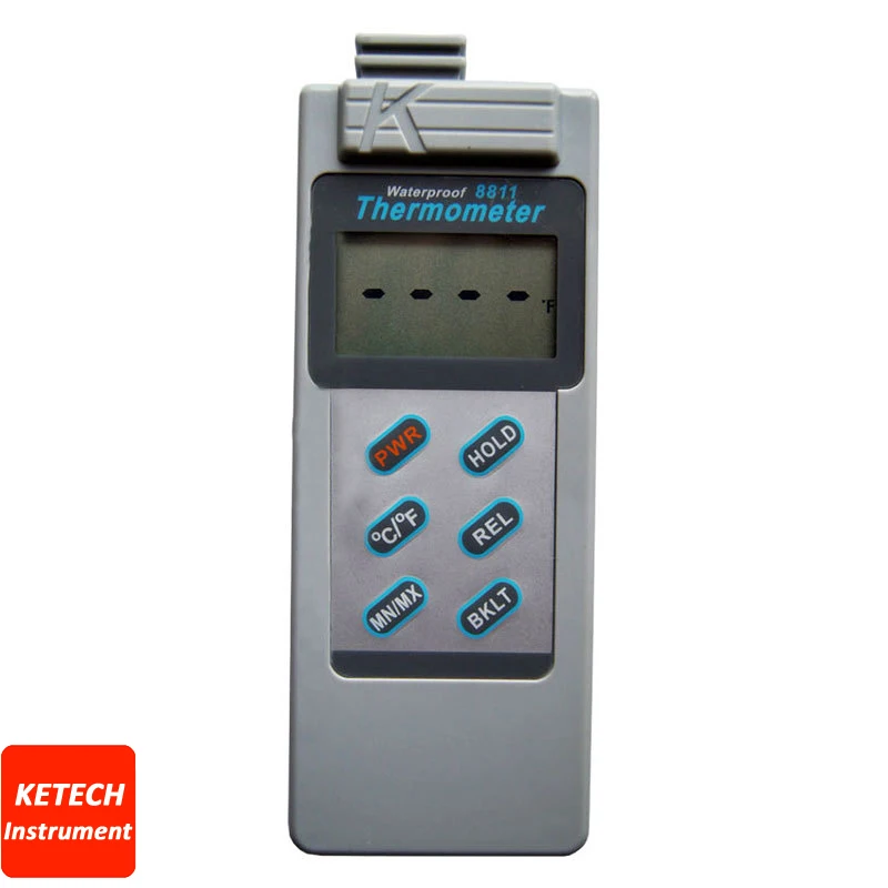 AZ-8811 Waterproof K type Thermocouple Thermometer with measuring range -200~1300C
AZ-8811 Waterproof K type Thermocouple Thermometer with measuring range -200~1300C