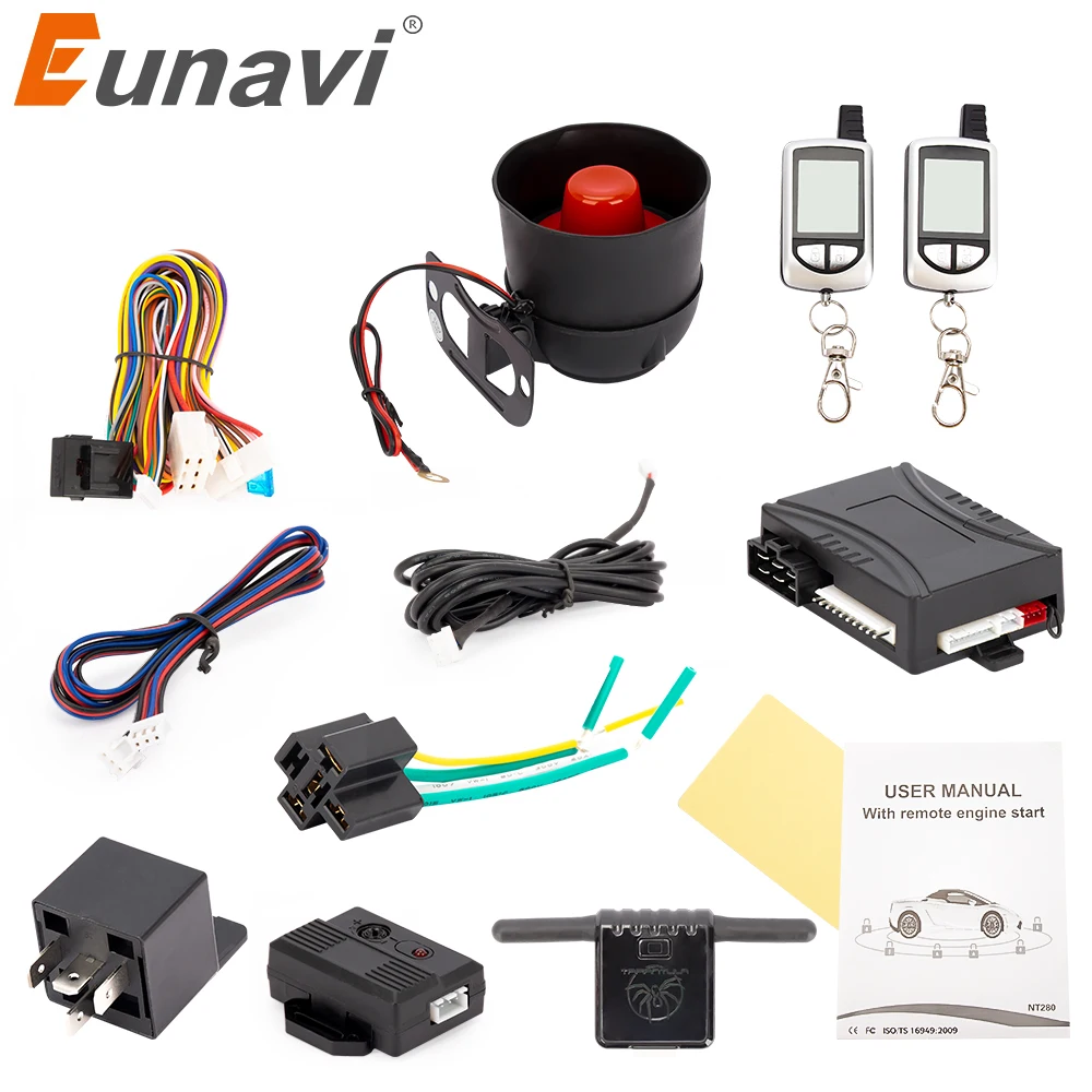 Russian Version Two Way Car Alarm System Remote Engine Start with LCD Fob Keychain 2-Way Auto Security Anti-Theft Device 368
Russian Version Two Way Car Alarm System Remote Engine Start with LCD Fob Keychain 2-Way Auto Security Anti-Theft Device 368