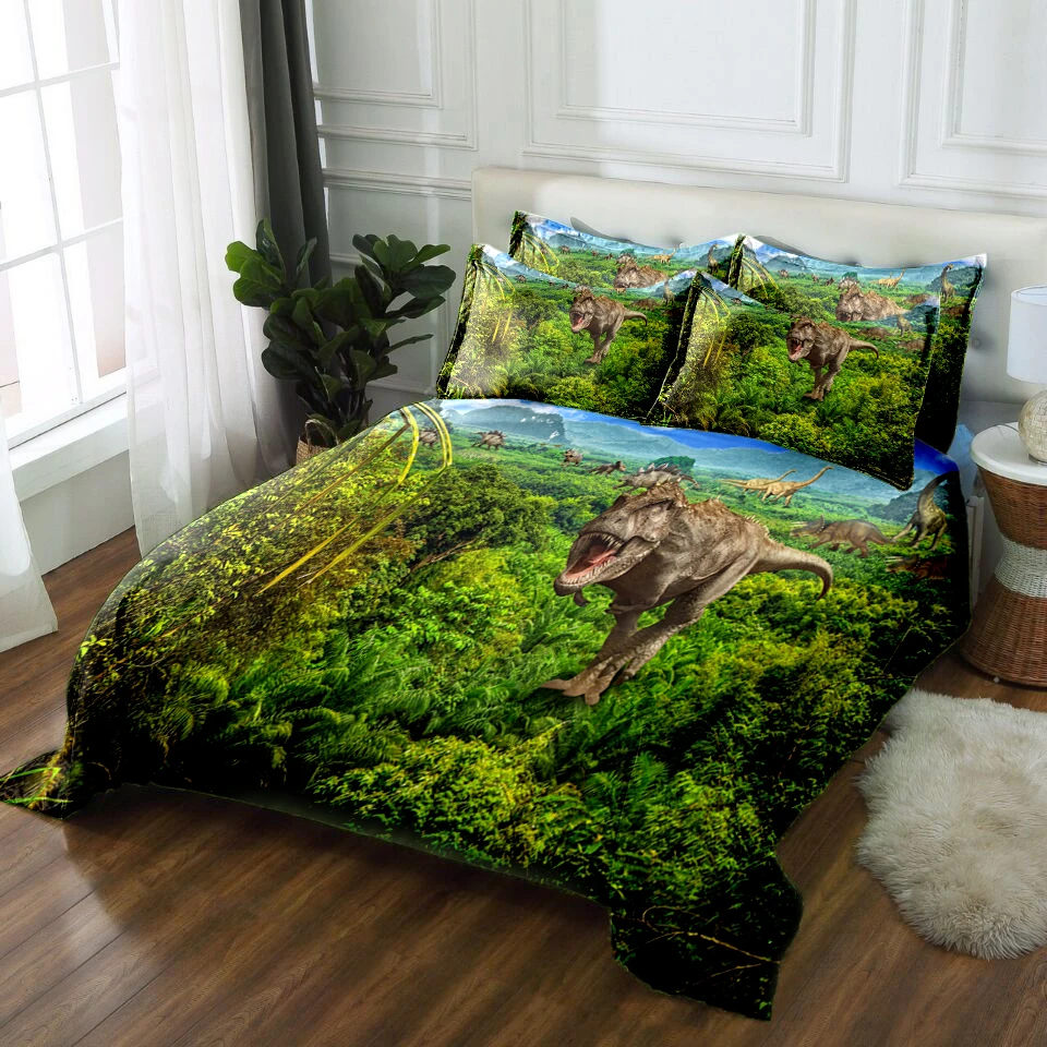 Custom size kids Dinosaurs 3D Bedding set twin queen California king size Bed/flat Sheet Linen set Duvet Quilt Cover Pillowcase
Custom size kids Dinosaurs 3D Bedding set twin queen California king size Bed/flat Sheet Linen set Duvet Quilt Cover Pillowcase