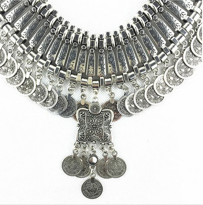 Bohemia Gypsy Beachy Chic Vintage Necklaces Carved Coin Fringe Beach Statement Necklaces & Pendants Boho Party Jewelry
Bohemia Gypsy Beachy Chic Vintage Necklaces Carved Coin Fringe Beach Statement Necklaces & Pendants Boho Party Jewelry