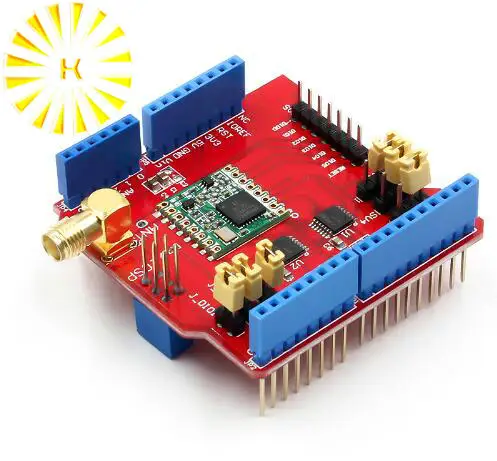 Long distance wireless 433/868/915Mhz Lora Shield Leonardo, UNO, Mega2560, Duemilanove, Due Connector
Long distance wireless 433/868/915Mhz Lora Shield Leonardo, UNO, Mega2560, Duemilanove, Due Connector