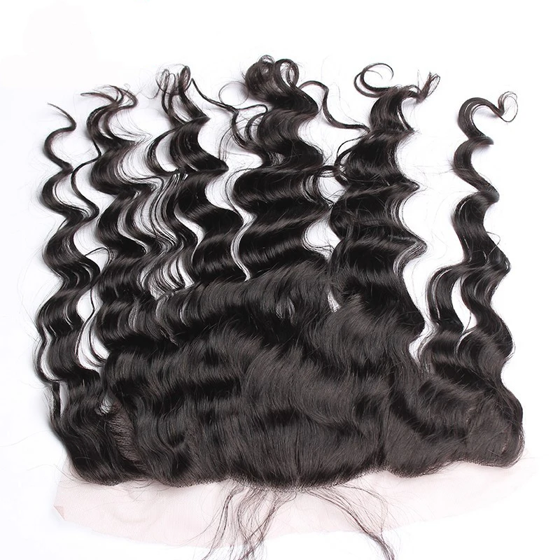 7A Peruvian Body Wave Lace Frontal Closure With Bundles 4pcs 3 Virgin Hair Free Hairnet | Шиньоны и парики