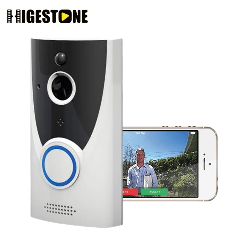 Higestone беспроводной WiFi смарт видео дверной звонок камера IP Кольцо Дверной