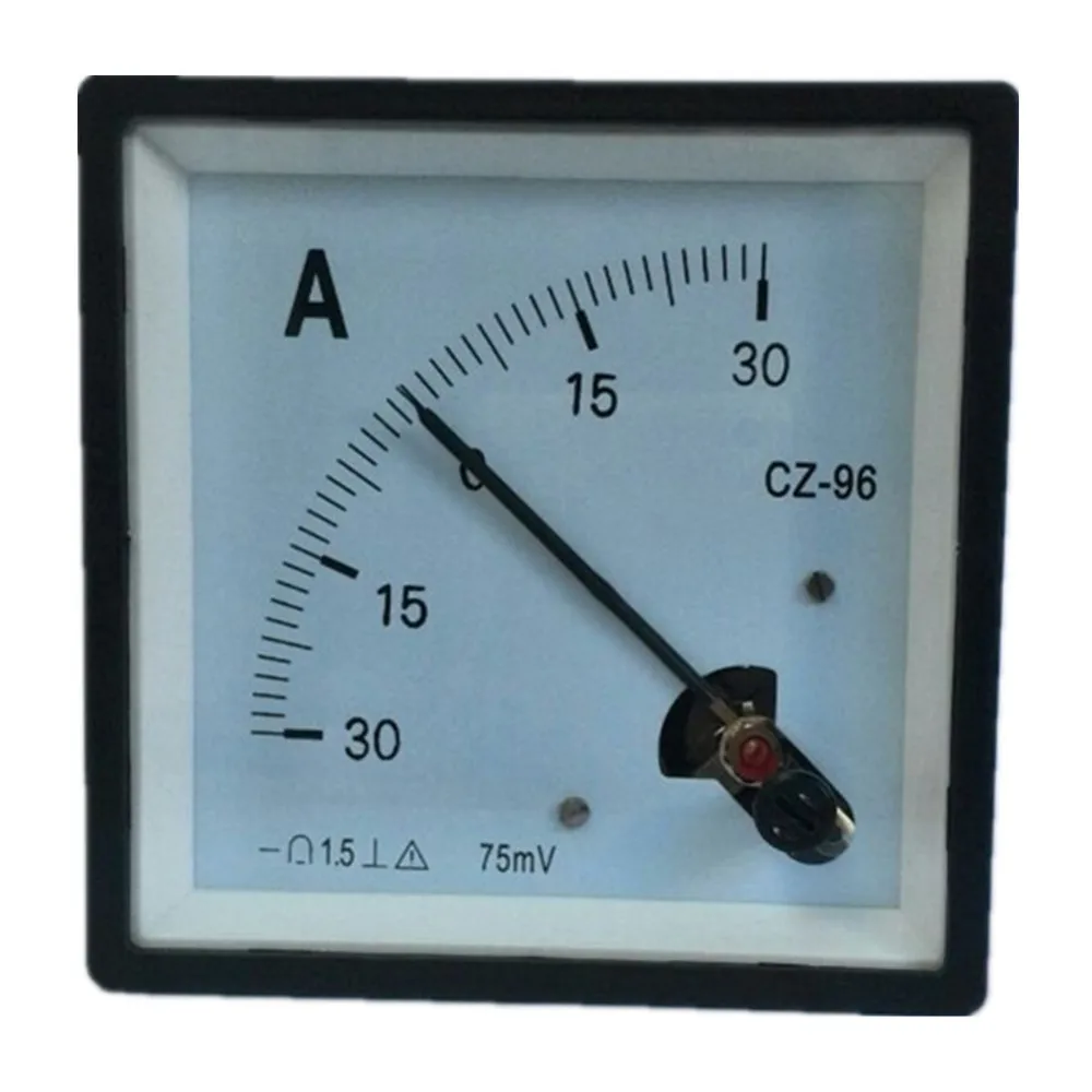 DC -30A-0-30A +-30A -10A -15A -20A -50A -75A Analog Ammeter Panel AMP Current Meter Gauge CZ-96 Amperimetro Amperemeter Discount
DC -30A-0-30A +-30A -10A -15A -20A -50A -75A Analog Ammeter Panel AMP Current Meter Gauge CZ-96 Amperimetro Amperemeter Discount