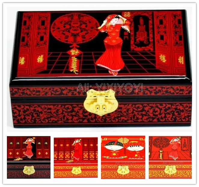 26x14x8cm Chinese Handwork Retro Wooden Box 2 Layer Wedding Engagement Storage Box with Mirror Display Jewelry Box Carrying Case
26x14x8cm Chinese Handwork Retro Wooden Box 2 Layer Wedding Engagement Storage Box with Mirror Display Jewelry Box Carrying Case