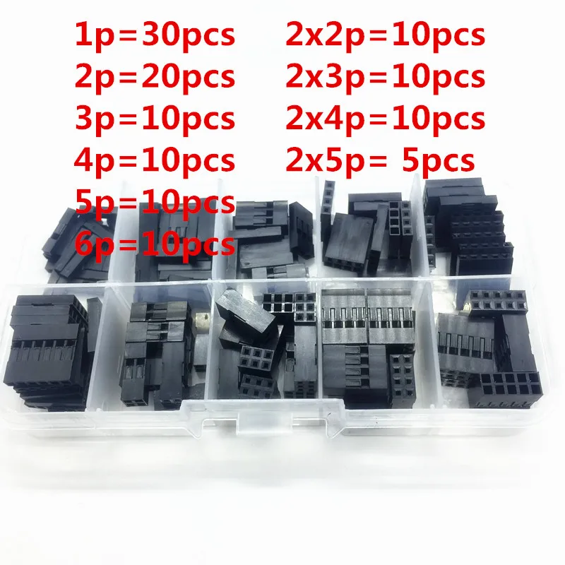 Набор Dupont, 125 шт., с коробкой 1P/2P/3P/4P/5P/6P/2*2/2*3/2*4/ 2*5-контактный корпус, клемма с пластиковой оболочкой набор соединителей для перемычек
Набор Dupont, 125 шт., с коробкой 1P/2P/3P/4P/5P/6P/2*2/2*3/2*4/ 2*5-контактный корпус, клемма с пластиковой оболочкой набор соединителей для перемычек