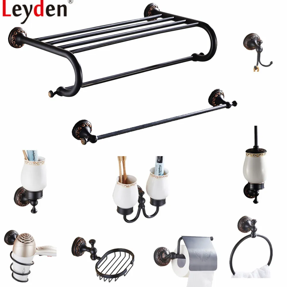 Leyden Brass ORB Bathroom Hardware Set Wall Mounted Towel Bar Toilet Paper Holder Towel Ring Clothes Hook Bathroom Accessories
Leyden Brass ORB Bathroom Hardware Set Wall Mounted Towel Bar Toilet Paper Holder Towel Ring Clothes Hook Bathroom Accessories