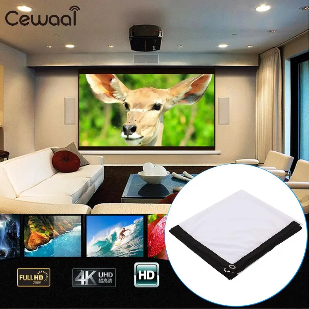 Projector Screen Portable Projection Curtain 60 Inch Cinema Movie Movie Screen Accessories
Projector Screen Portable Projection Curtain 60 Inch Cinema Movie Movie Screen Accessories