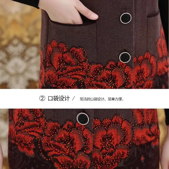 New Middle-aged Women Wool Vest Autumn Winter Knit Cardigan Horse clips Womens Shoulder print Plus size Warm Vests 4XL A1032
New Middle-aged Women Wool Vest Autumn Winter Knit Cardigan Horse clips Womens Shoulder print Plus size Warm Vests 4XL A1032
