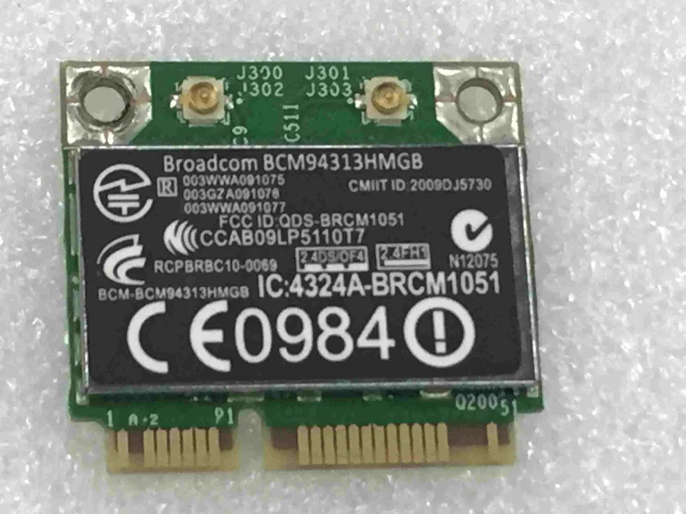 Оптовая продажа для BroadCom BCM94313HMGB BCM4313 Wifi для Bluetooth 4,0 карты для HP TPN-P102 DV4-5302TX SPS 657325-001
Оптовая продажа для BroadCom BCM94313HMGB BCM4313 Wifi для Bluetooth 4,0 карты для HP TPN-P102 DV4-5302TX SPS 657325-001