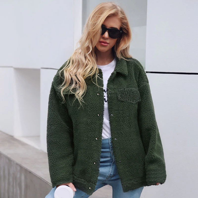 Faux Fur Coat Women Autumn Winter Warm Soft Single Breasted Lamb Fur Jacket Turn-down Collar Overcoat Casual Outerwear 6Q2167
Faux Fur Coat Women Autumn Winter Warm Soft Single Breasted Lamb Fur Jacket Turn-down Collar Overcoat Casual Outerwear 6Q2167