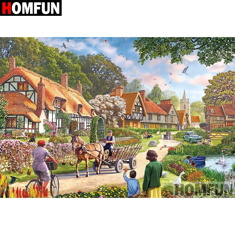 HOMFUN 5D DIY Diamond Painting Full Square/Round Drill "Town scenery" Embroidery Cross Stitch gift Home Decor Gift A08306
HOMFUN 5D DIY Diamond Painting Full Square/Round Drill "Town scenery" Embroidery Cross Stitch gift Home Decor Gift A08306
