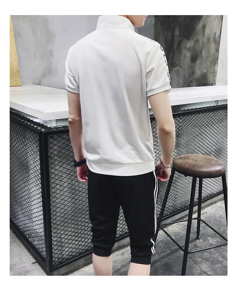 Rlyaeiz Sporting Suit Men Casual Sets Men's Tracksuit 2018 Summer Striped T shirts + Calf-length Pants Two Piece Sets Male
Rlyaeiz Sporting Suit Men Casual Sets Men's Tracksuit 2018 Summer Striped T shirts + Calf-length Pants Two Piece Sets Male