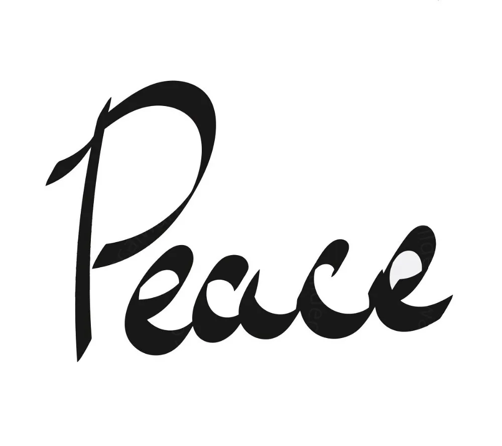 New Design Wall Decals Quotes - "peace" Waterproof Vinyl Home Decoration for Living Room Simple type Art Wall Stickers ZA053
New Design Wall Decals Quotes - "peace" Waterproof Vinyl Home Decoration for Living Room Simple type Art Wall Stickers ZA053
