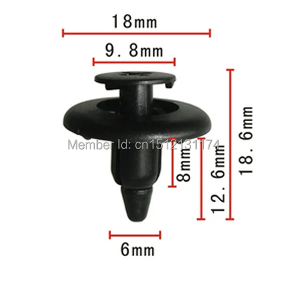 100pc Best Quality Nylon For Toyota Tacoma Back Garnish Trim Panel Push-Type Retainer Clip (18 x 8 x 6mm) 90467-06150
100pc Best Quality Nylon For Toyota Tacoma Back Garnish Trim Panel Push-Type Retainer Clip (18 x 8 x 6mm) 90467-06150