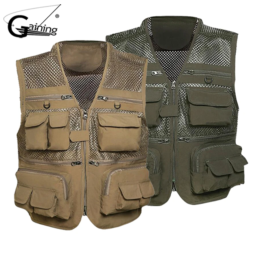 Quick Dry Fish Vest Breathable Material Fishing Jacket Men's Summer Outdoor Work Fishing Travel Photo Jacket 16 Pocket
Quick Dry Fish Vest Breathable Material Fishing Jacket Men's Summer Outdoor Work Fishing Travel Photo Jacket 16 Pocket