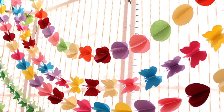 .fast shipping Color 3layer paper 3D flower stars butterfly string valentine's day/birthday party Flag Wedding hang Pennants
.fast shipping Color 3layer paper 3D flower stars butterfly string valentine's day/birthday party Flag Wedding hang Pennants