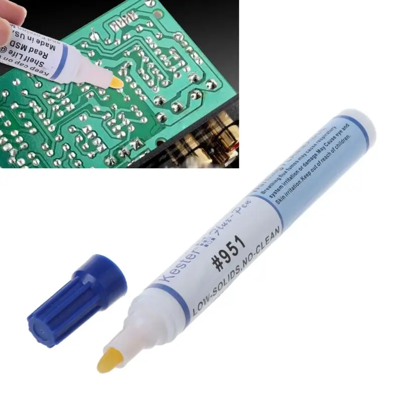1pcs Non-corrosive Non-conductive Clean 951 10ml Soldering Rosin Flux Pen Low-Solid Non-clean DIY Kester Solder Power -DR56O
1pcs Non-corrosive Non-conductive Clean 951 10ml Soldering Rosin Flux Pen Low-Solid Non-clean DIY Kester Solder Power -DR56O