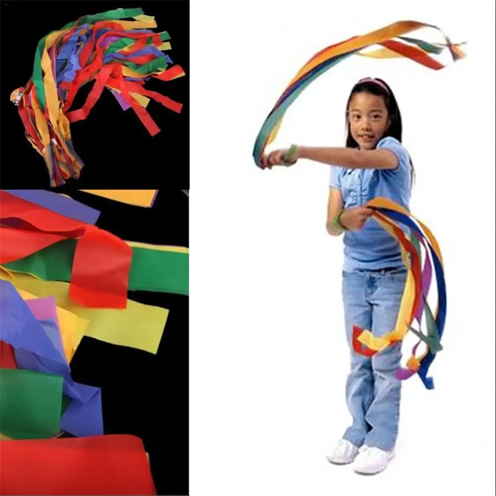 100CM Children Colorful Rainbow Streamer Dance Interactive Color Ribbon Toys Training Ballet For Children Interactive Games
100CM Children Colorful Rainbow Streamer Dance Interactive Color Ribbon Toys Training Ballet For Children Interactive Games