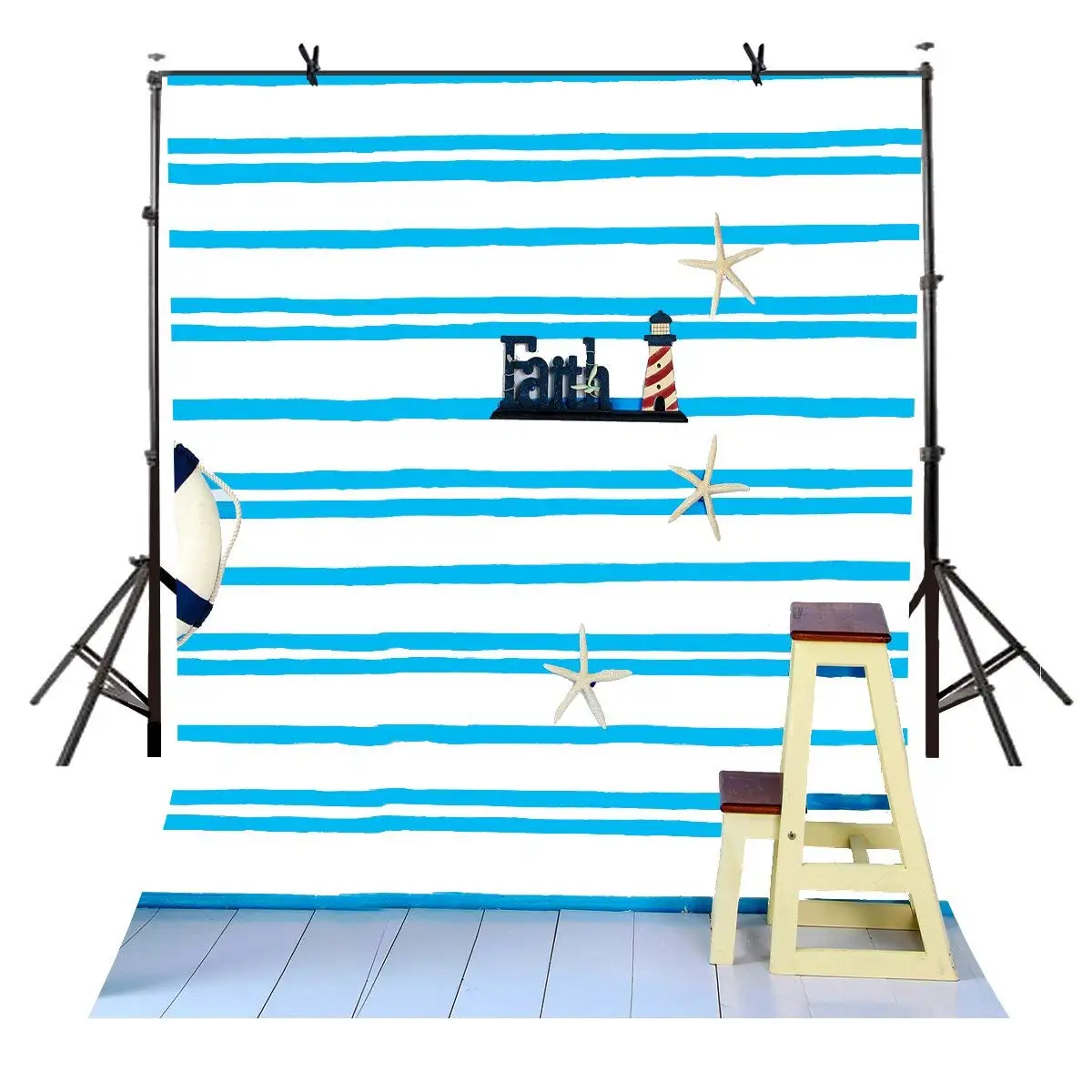 150x220cm Blue and White Stripes Minimalist Backdrop with Children's Props Background for Children Themed Party Studio Screen
150x220cm Blue and White Stripes Minimalist Backdrop with Children's Props Background for Children Themed Party Studio Screen