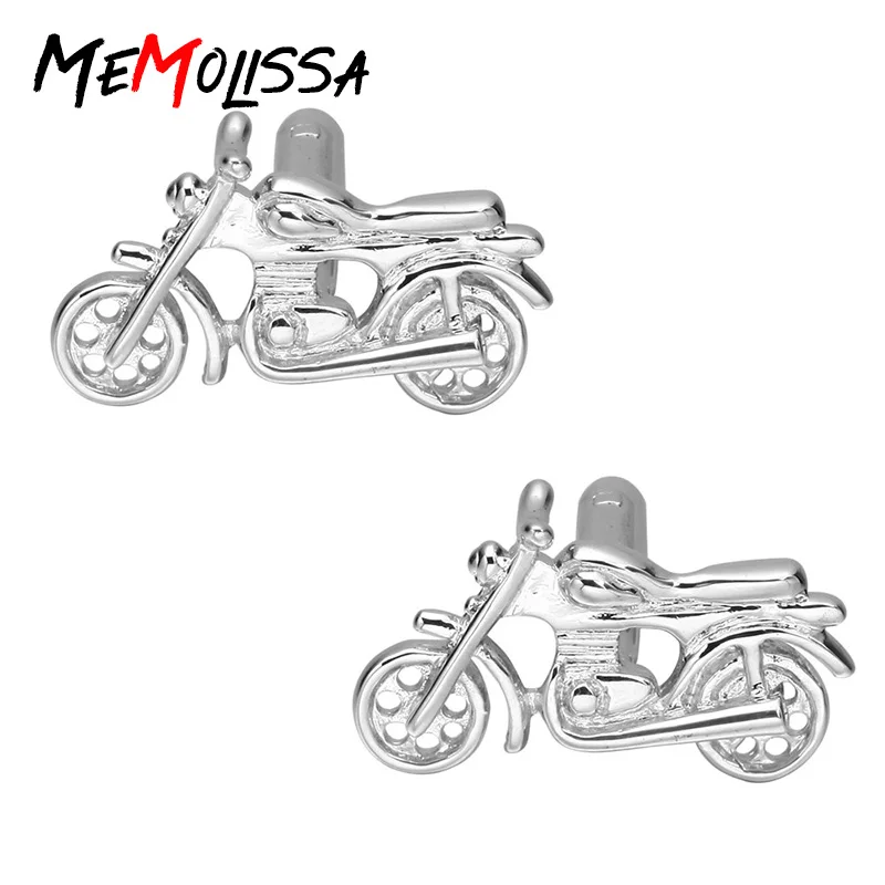 MeMolissa 1 Pair Fashion Motorcycle Cufflinks Novelty Silvery Motorcycle Design Quality Brass Material Men Cuff Links
MeMolissa 1 Pair Fashion Motorcycle Cufflinks Novelty Silvery Motorcycle Design Quality Brass Material Men Cuff Links