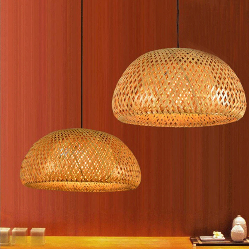 Modern Nature Bamboo Work Hand Knitted Bamboo Pendant Lights Creative Led Pendant Lamp With Bamboo Shades For dinning Room
Modern Nature Bamboo Work Hand Knitted Bamboo Pendant Lights Creative Led Pendant Lamp With Bamboo Shades For dinning Room