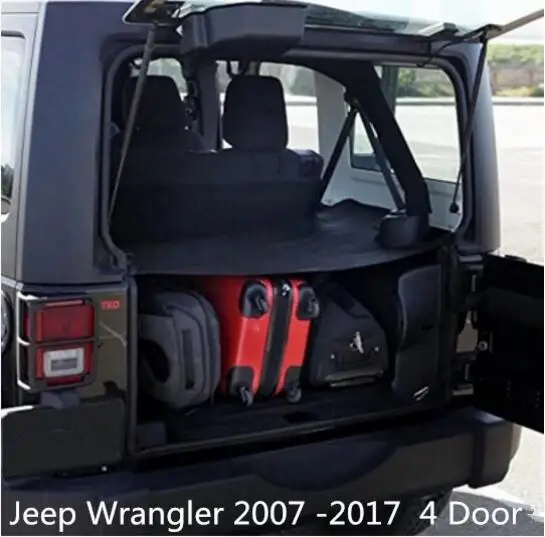 Защитный экран для заднего багажника автомобиля, для Jeep Wrangler 2007 -2017, 4 двери
Защитный экран для заднего багажника автомобиля, для Jeep Wrangler 2007 -2017, 4 двери