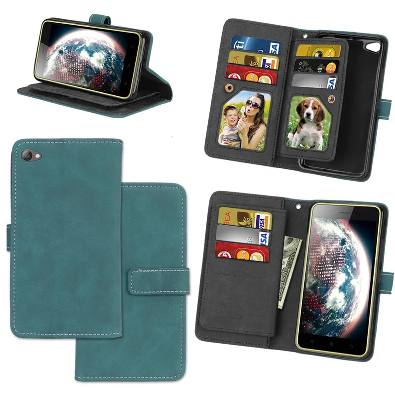 For Lenovo S60 Case Plus cover PU Leather Multifunction Nine cards Wallet Flip Cover S60T S60-A S60W Phone bag | Мобильные телефоны