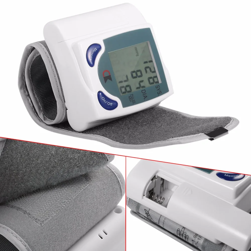 Домашний Автоматический цифровой монитор артериального давления на запястье