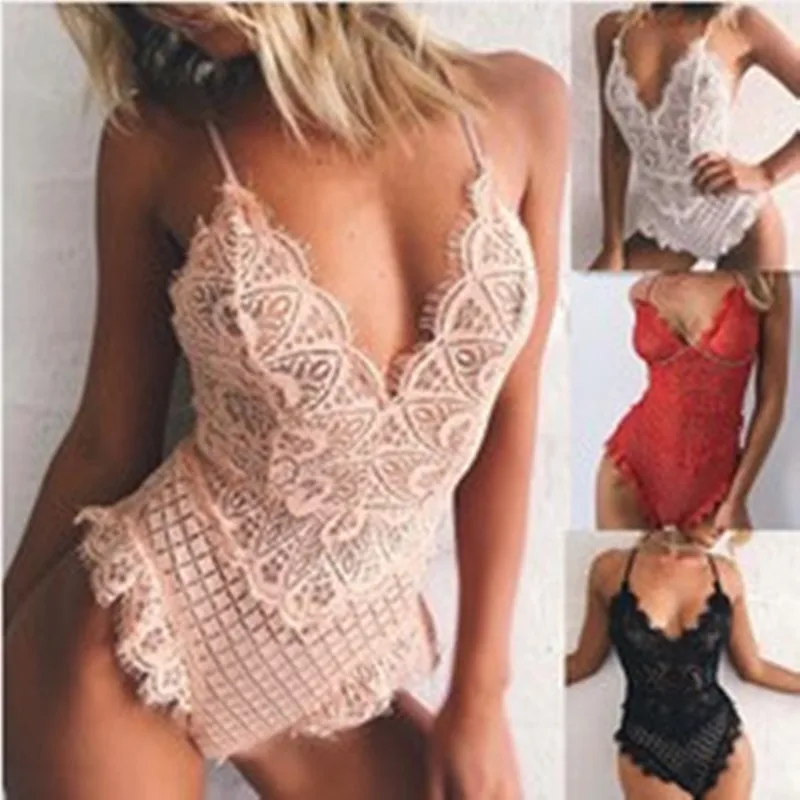 Hollow Out Sexy Bodysuit Women Sleeveless Strap Skinny Rompers Summer Ladies Lace Casual Overalls
Hollow Out Sexy Bodysuit Women Sleeveless Strap Skinny Rompers Summer Ladies Lace Casual Overalls