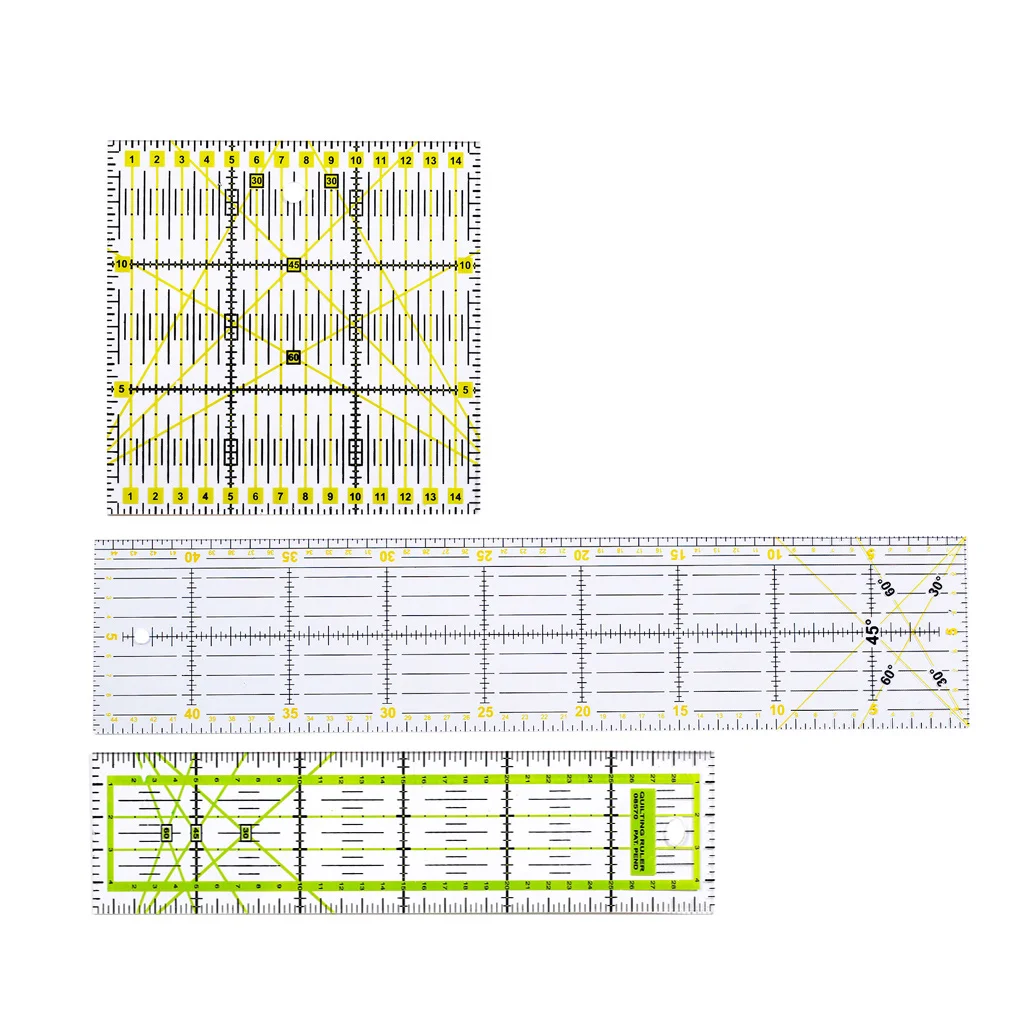 3pcs Clear Quilting Yardstick Rulers Patchwork Sewing Ruler Cutting Tool Set Craft DIY
3pcs Clear Quilting Yardstick Rulers Patchwork Sewing Ruler Cutting Tool Set Craft DIY