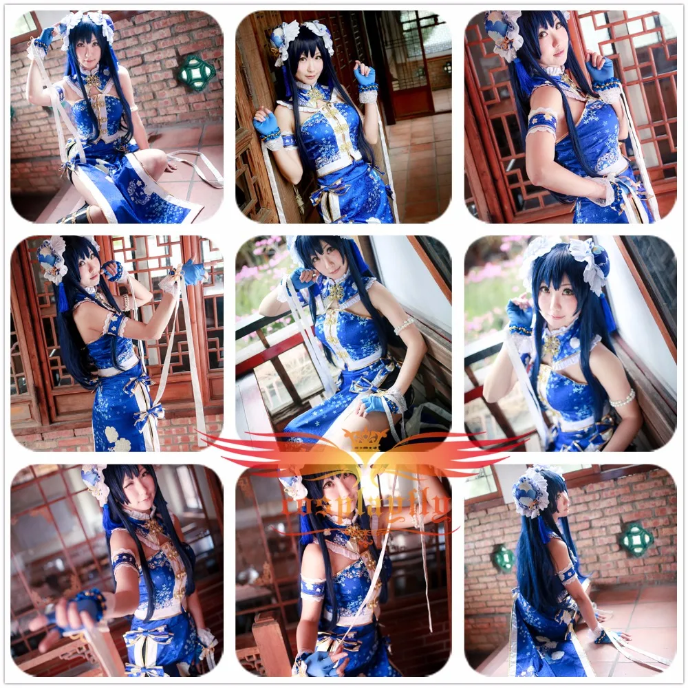 Love Live 2 Sonoda Umi платье в китайском стиле со звездами для танцев с принтом Cheongsam