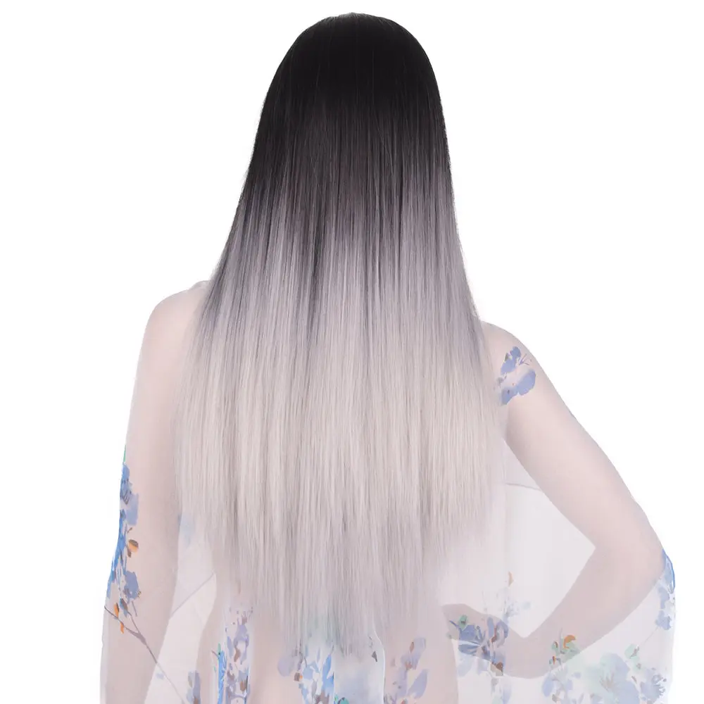Feilimei Ombre Cosplay Wigs Synthetic Long Straight Hair Pink Blue Purple Grey Blonde Black Colored 24 Inch 280g Wig
Feilimei Ombre Cosplay Wigs Synthetic Long Straight Hair Pink Blue Purple Grey Blonde Black Colored 24 Inch 280g Wig