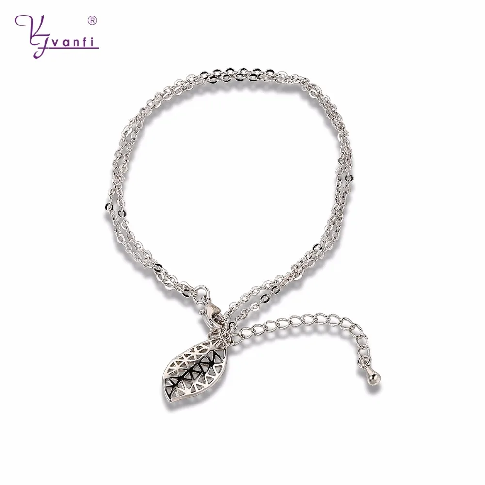 Kfvanfi Latest Style Fashion Silver Color Bracelet For Women Simple Copper Leaf Shaped Elegant Link Chain Bracelets For Girls
Kfvanfi Latest Style Fashion Silver Color Bracelet For Women Simple Copper Leaf Shaped Elegant Link Chain Bracelets For Girls