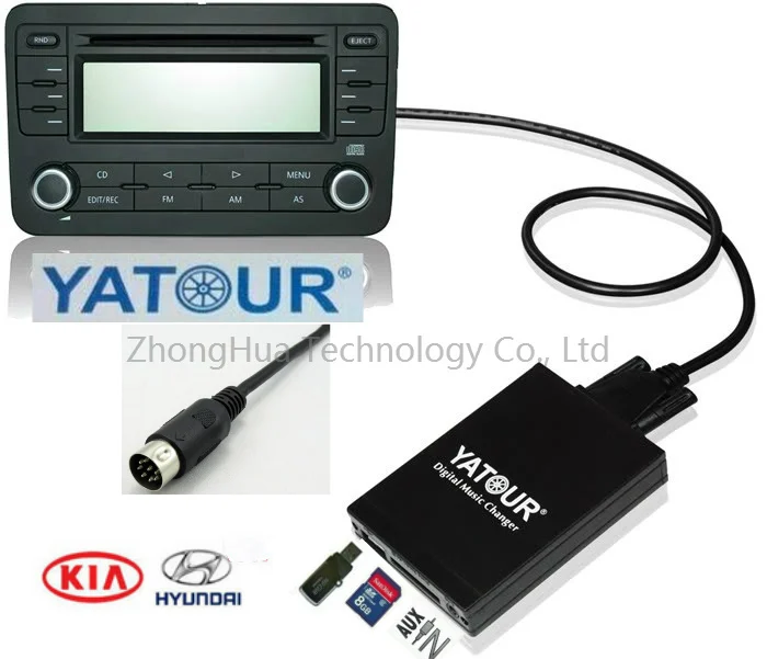 Yatour Цифровая музыка автомобильная аудиосистема с USB интерфейсом переходник Bluetoot