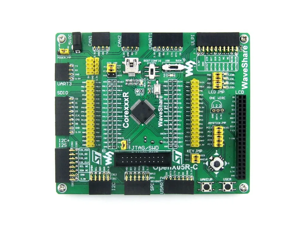 Open205R-C Pack B=STM32 Development Board,STM32F205R ARM Cortex-M3 STM32F205RBT6 MCU+2.2inch 320*240 Touch LCD+10 Module Kit 
Open205R-C Pack B=STM32 Development Board,STM32F205R ARM Cortex-M3 STM32F205RBT6 MCU+2.2inch 320*240 Touch LCD+10 Module Kit