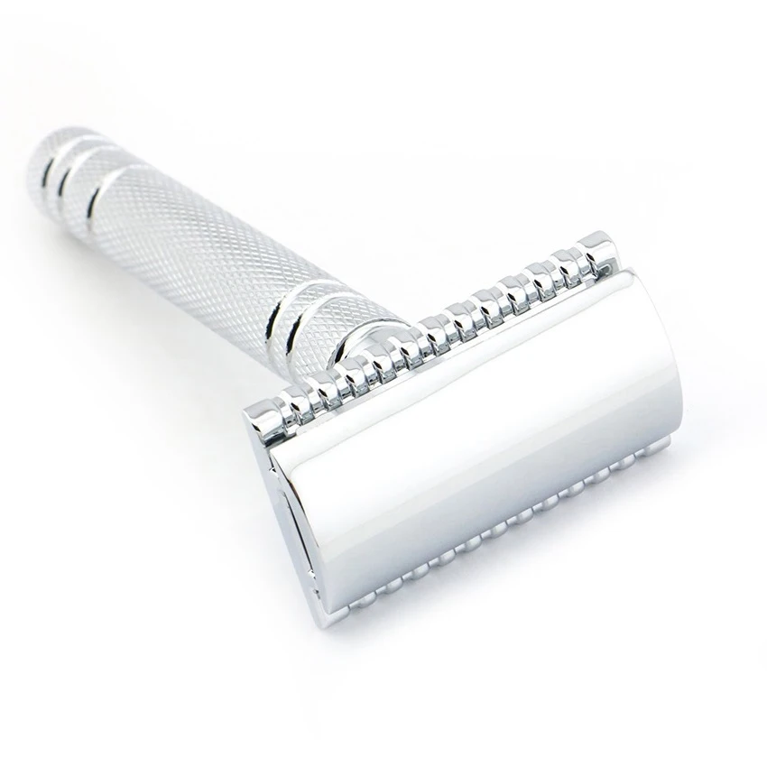 Double Edge Safety Razor Shaving Razor Silver Manual Razor Classic Style 10.8CM Long Anti Slip handle Lyrebird HL2 NEW
Double Edge Safety Razor Shaving Razor Silver Manual Razor Classic Style 10.8CM Long Anti Slip handle Lyrebird HL2 NEW