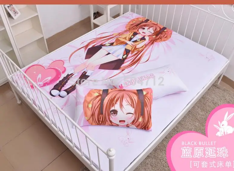 Japanese Anime Cartoon Black Bullet Aihara Enju Milk Silk Mattress Cover Fitted Sheet Fitted cover bedspread counterpane bedding
Japanese Anime Cartoon Black Bullet Aihara Enju Milk Silk Mattress Cover Fitted Sheet Fitted cover bedspread counterpane bedding