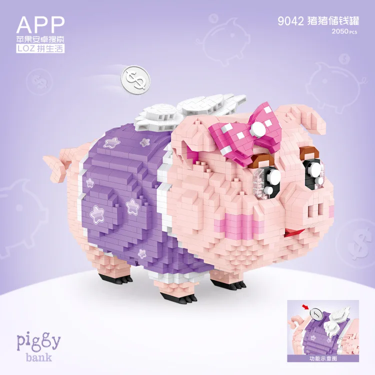 Фигурка поросенка из мультфильма аниме, Лоз мини-блоки, игрушки для сборки, подарки на день Святого Валентина, рождественские игрушки для де...
Фигурка поросенка из мультфильма аниме, Лоз мини-блоки, игрушки для сборки, подарки на день Святого Валентина, рождественские игрушки для де...
